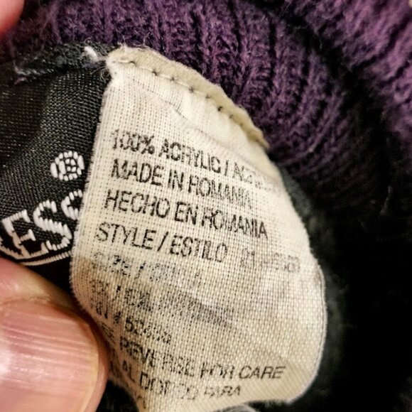 Sag Harbor Purple and Gray Cardigan Blouse Size Missing Look at Measurements - Picture 7 of 7